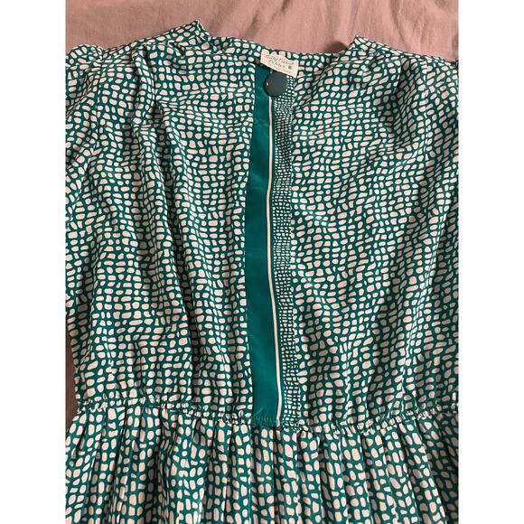 Vintage Lady Carol Petites of New York Aqua & White Dress - Picture 2 of 10